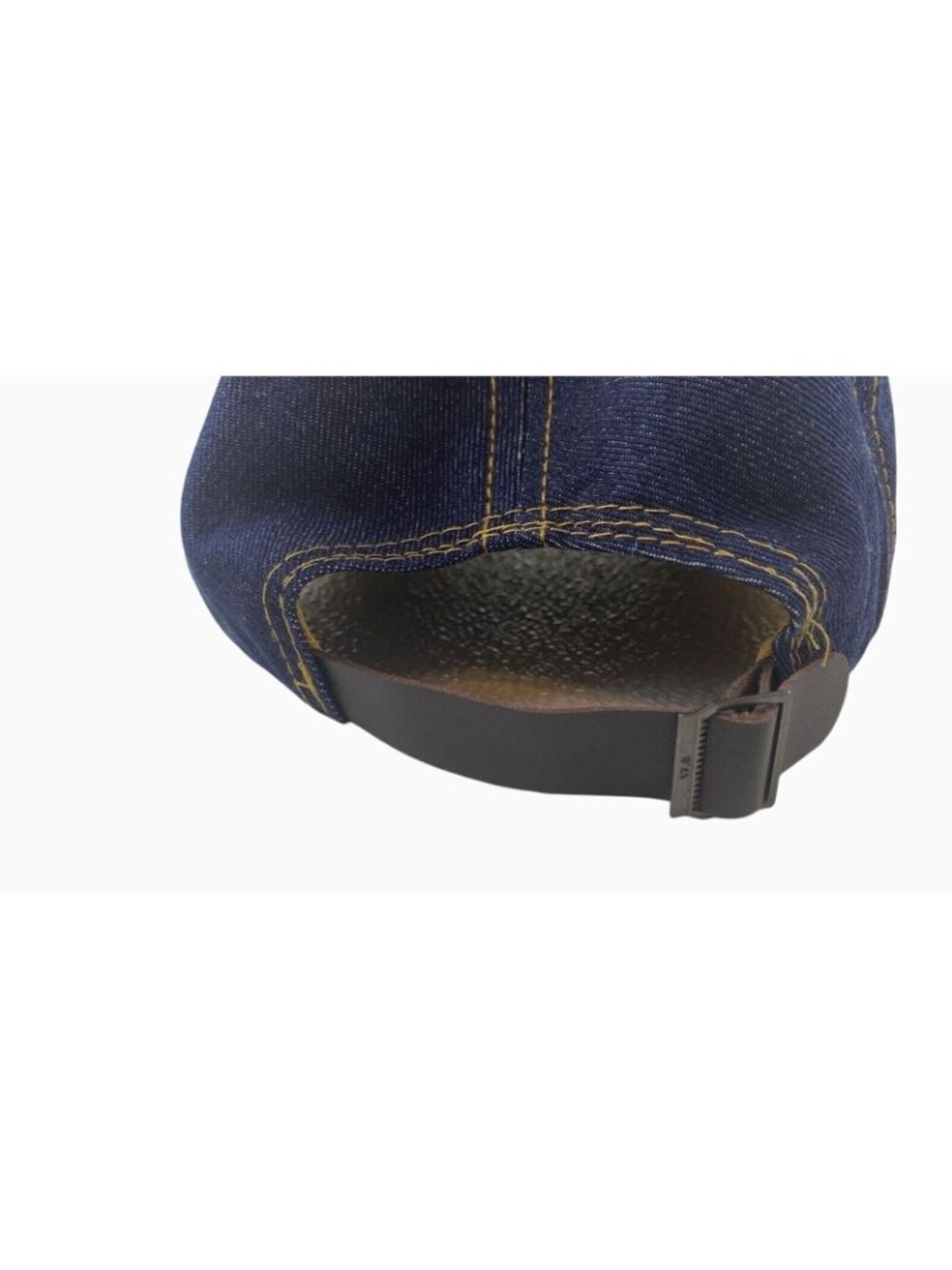 Denim Sparkle Hat Rhinestone Heart Bling Embellished Adjustable Frayed Cap - Picture 3 of 13